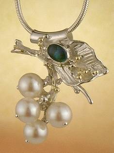 Gregory Pyra Piro #Schmuckkunst Handgemachter Unikatschmuck Original von Handwerker in Silber und Gold mit #Opal Unikat #Anhängerschmuck Nr. 8382