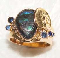Gregory Pyra Piro #Schmuckkunst Silber und Gold mit #Edelsteinen Unikat #Ring