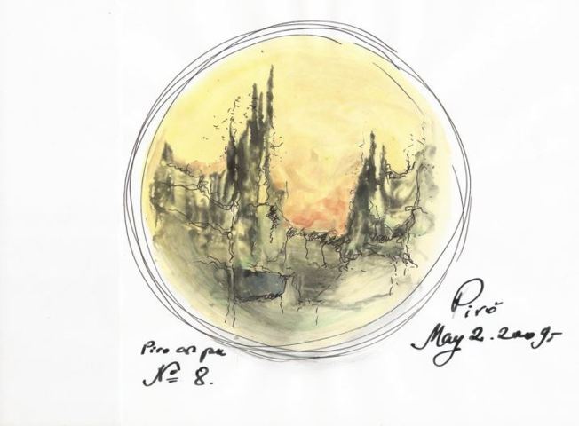 beaux-arts de Stanislaw Pyra Piro, art bidimensionnel de Stanislaw Pyra Piro, aquarelle de Stanislaw Pyra Piro