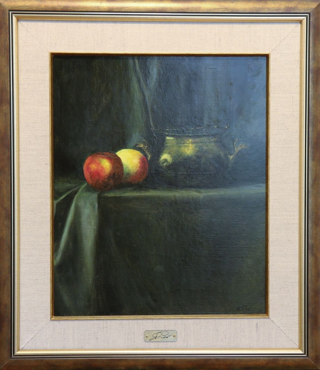 Gemälde, Äpfel und Messing, Gregory Pyra Piro
