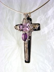artisan made handcrafted jewelry,, jewellery with colour stones, jewellery with natural gemstones, jewellery with real pearls, where to buy jewellery for mature womens, jewellery from mixed metals with gemstones, #Cross #Pendant 2721