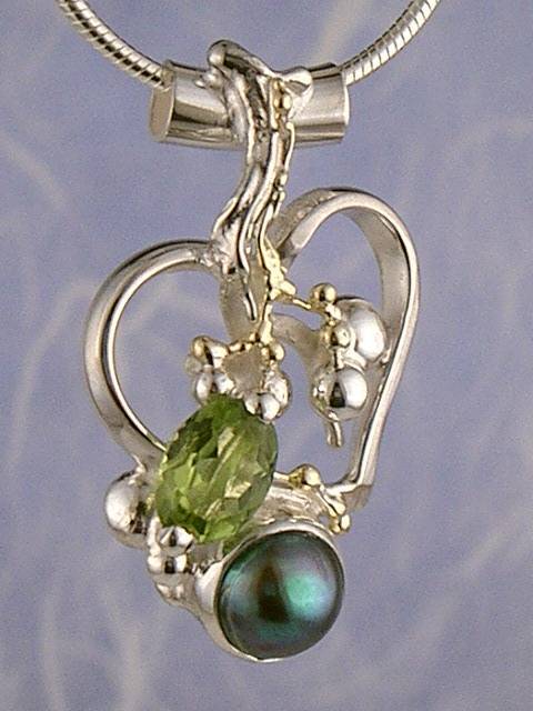 artisan made handcrafted jewelry,, jewellery with colour stones, jewellery with natural gemstones, jewellery with real pearls, where to buy jewellery for mature womens, jewellery from mixed metals with gemstones,  #Pendant 7392