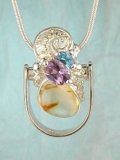 artisan made handcrafted jewelry,, jewellery with colour stones, jewellery with natural gemstones, jewellery with real pearls, where to buy jewellery for mature womens, jewellery from mixed metals with gemstones,  #Amber #Ring Pendant 6382