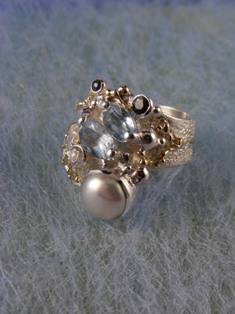 Gregory Pyra Piro #Sterling #Silver and #Gold #Ring 3824