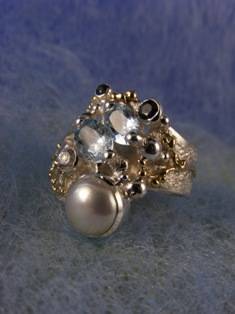 Gregory Pyra Piro #Sterling #Silver and #Gold #Ring 3824